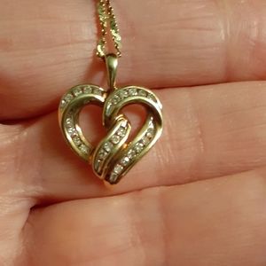 Diamond Heart Pendant Necklace